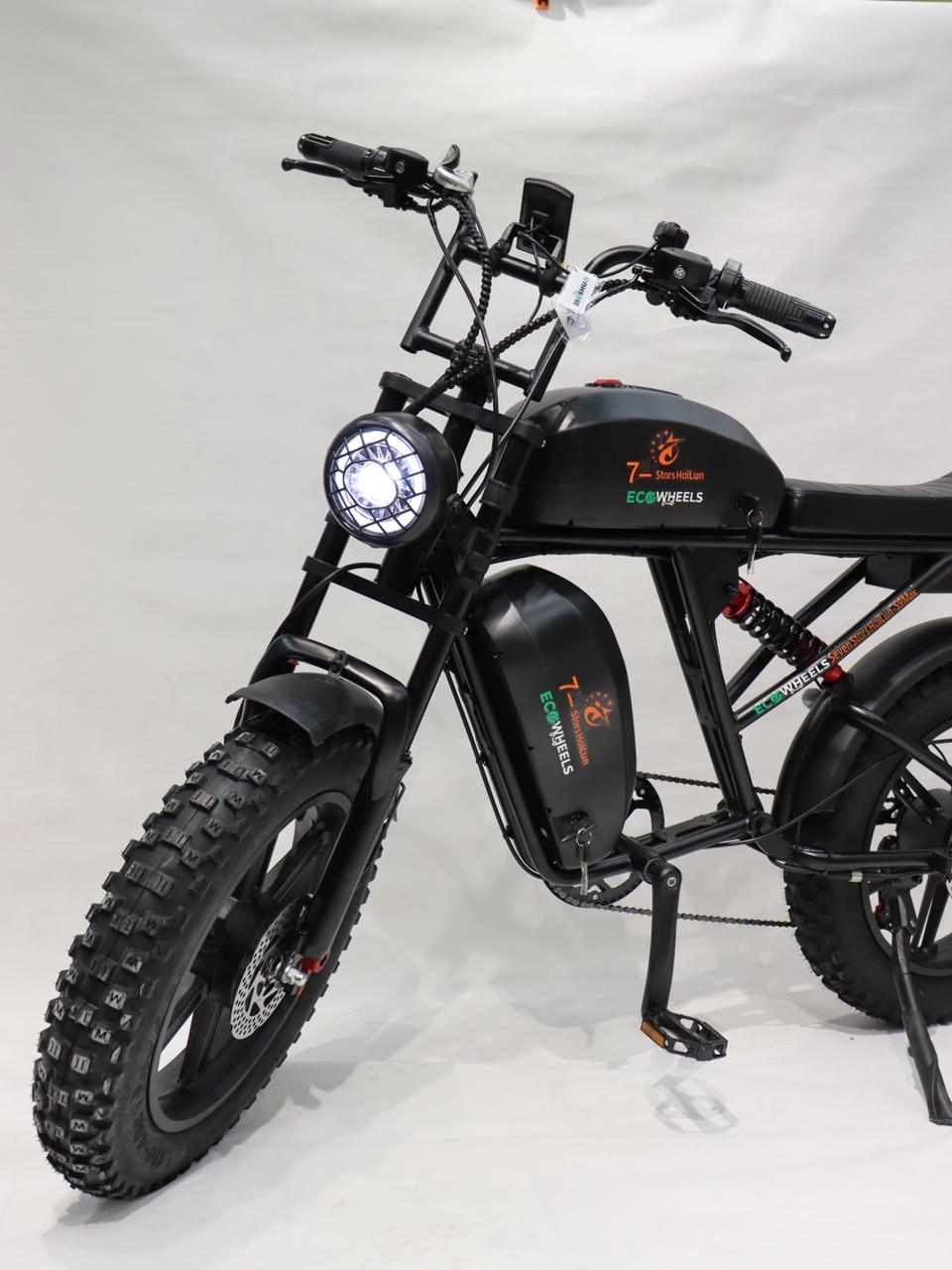 /Электровелосипед EcoWheels S9 Max С Полным приводом и С 2 Аккумуляторами 2000 Ватт 50000мАч