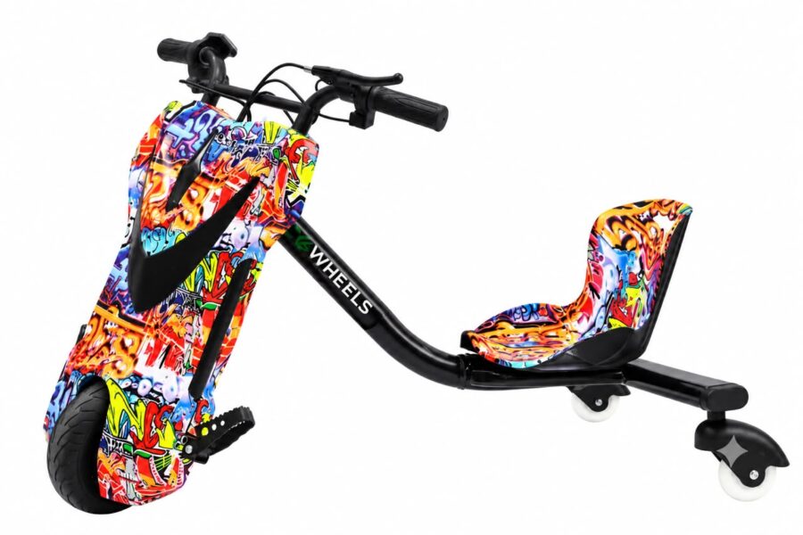 Дрифт скутер EcoWheels Drift scooter car 36V Граффити
